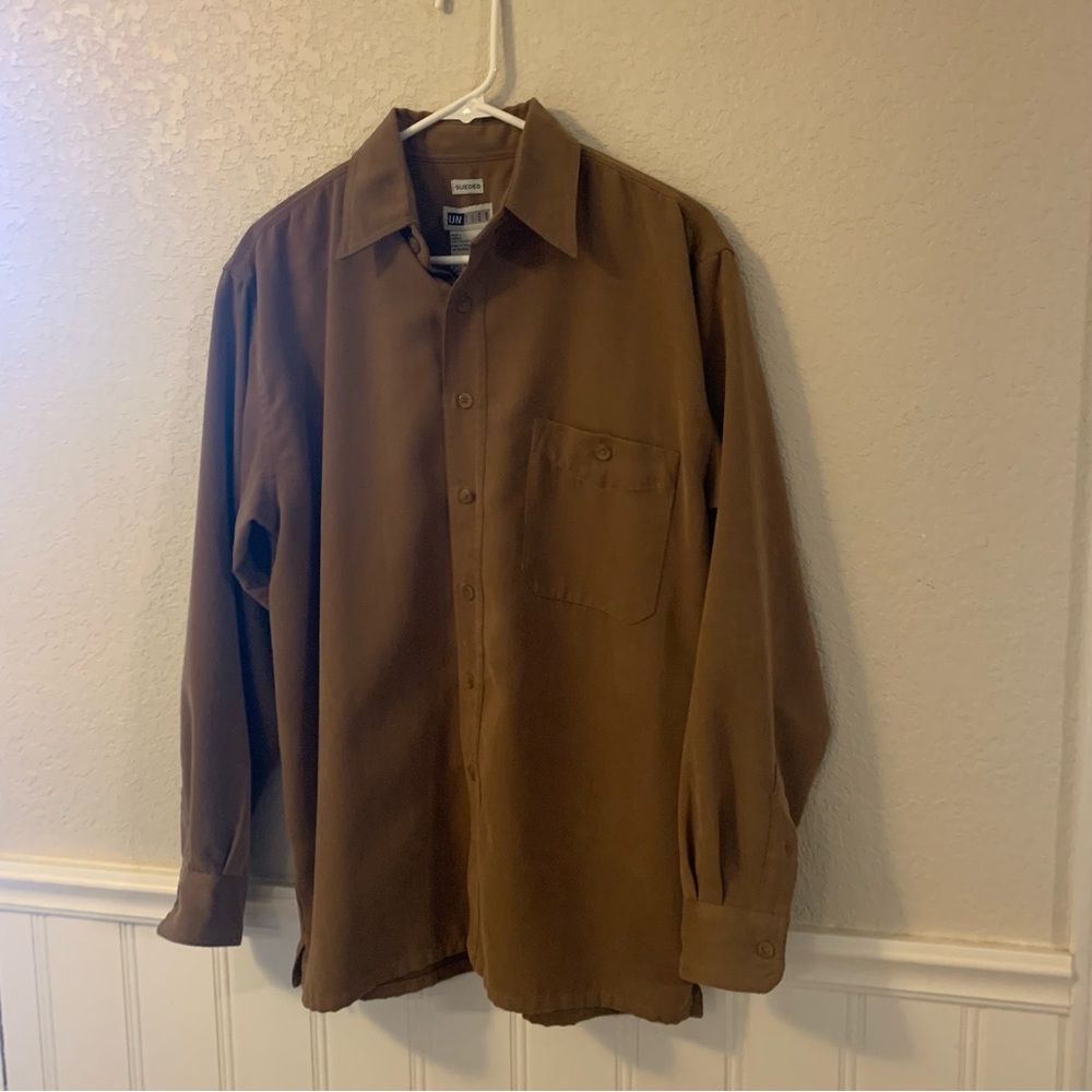 Untied long sleeve button down shirt